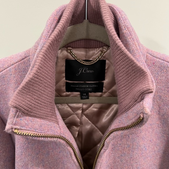 J. Crew Lodge Wool Coat Heather Cotton Candy Size 14 perfect for L - Picture 8 of 12